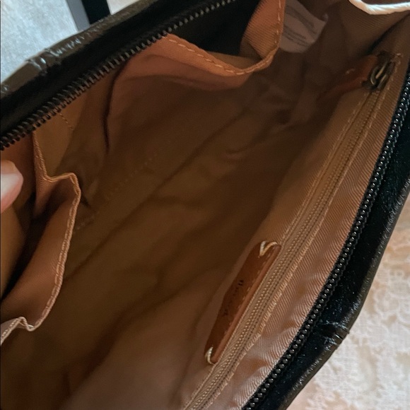 The Sak Black Leather Shoulder Bag with Card Holder - Picture 6 of 12